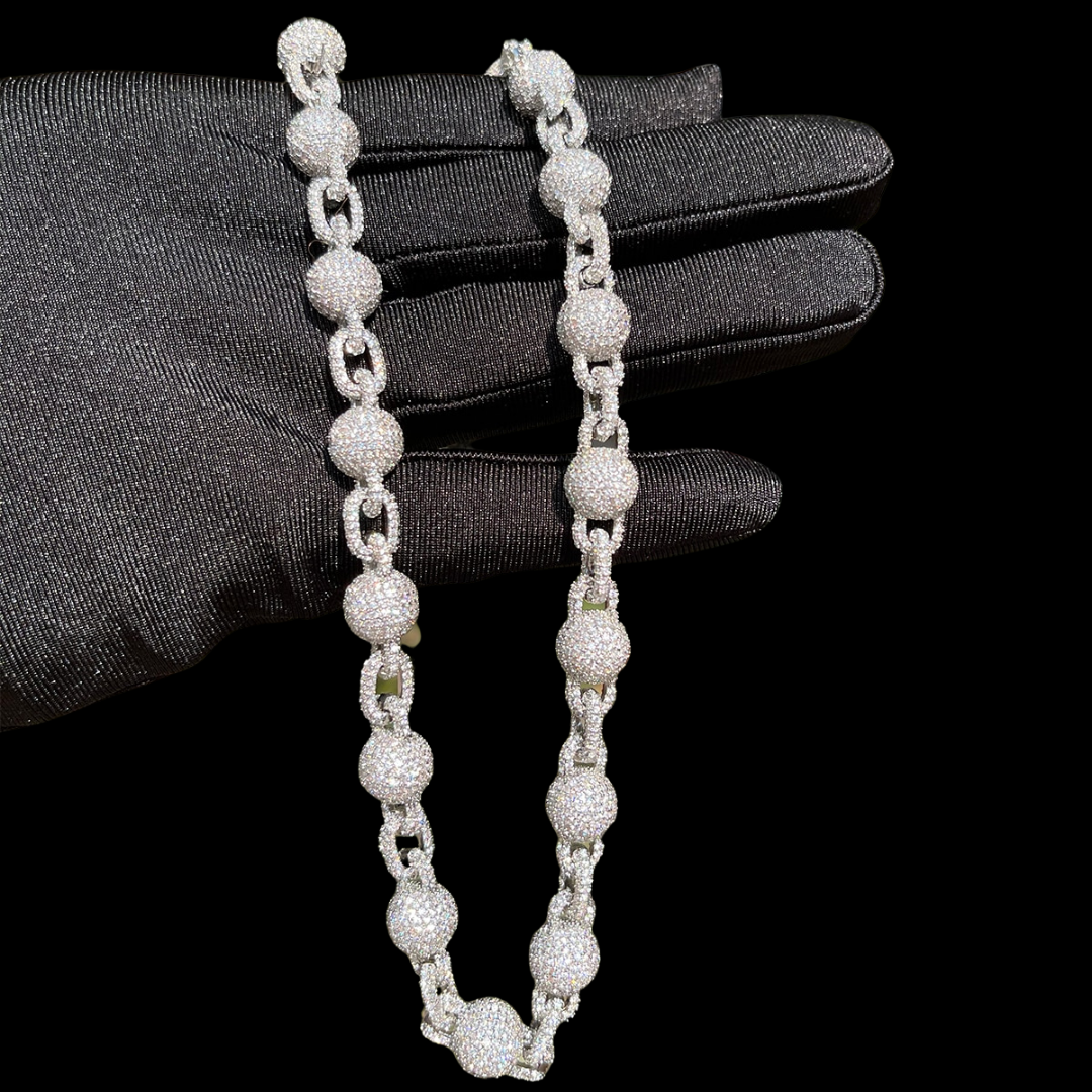 10MM Infinity World Iced Out Diamond Necklace Chain – Luxury Hip Hop Jewelry for Men & Women