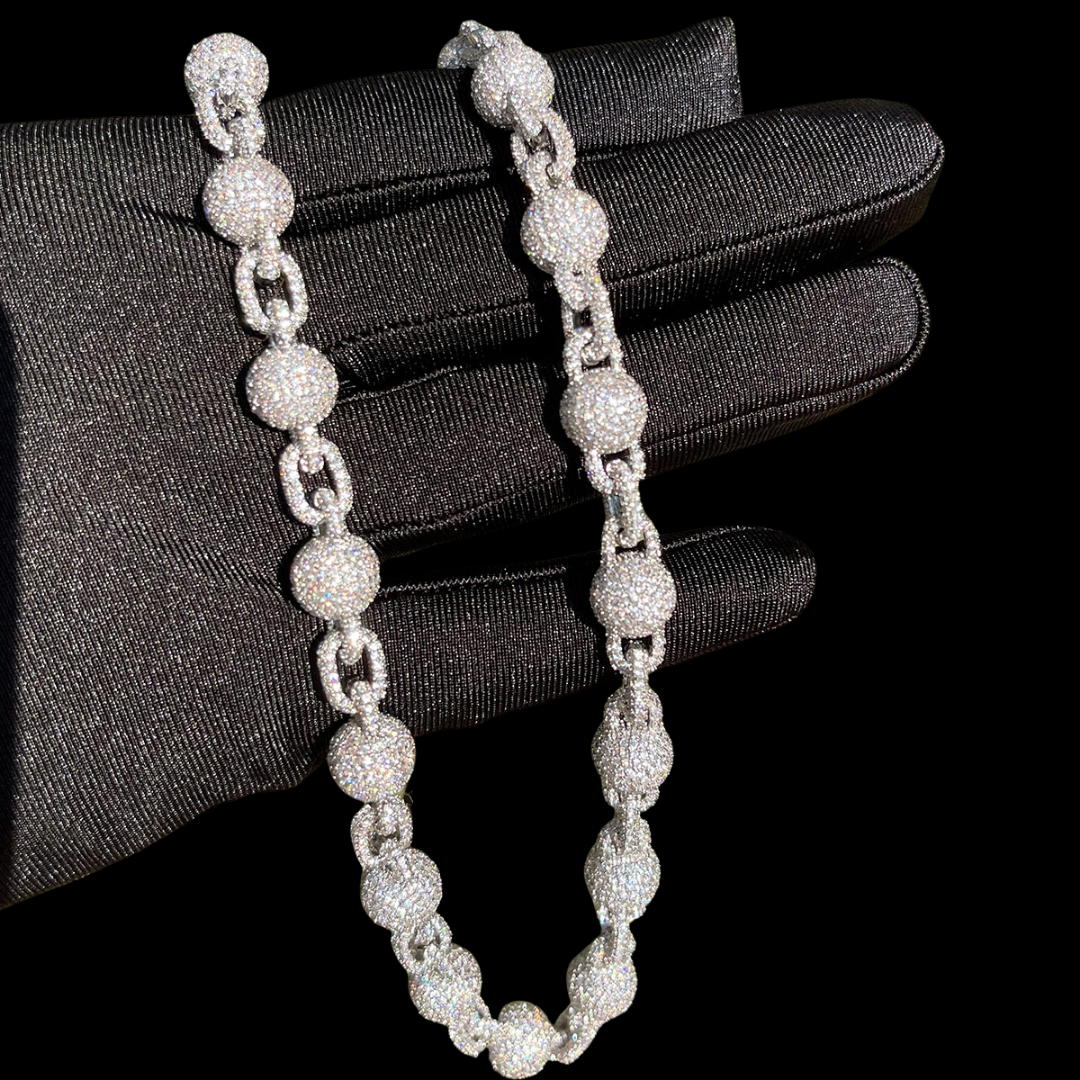 10MM Infinity World Iced Out Diamond Necklace Chain – Luxury Hip Hop Jewelry for Men & Women