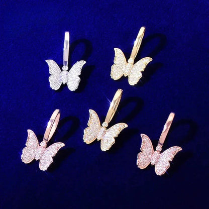Cute Dainty "Papillon" Necklace | Premium Copper CZ Y2K Jewelry Caratix - CaratixJewelry