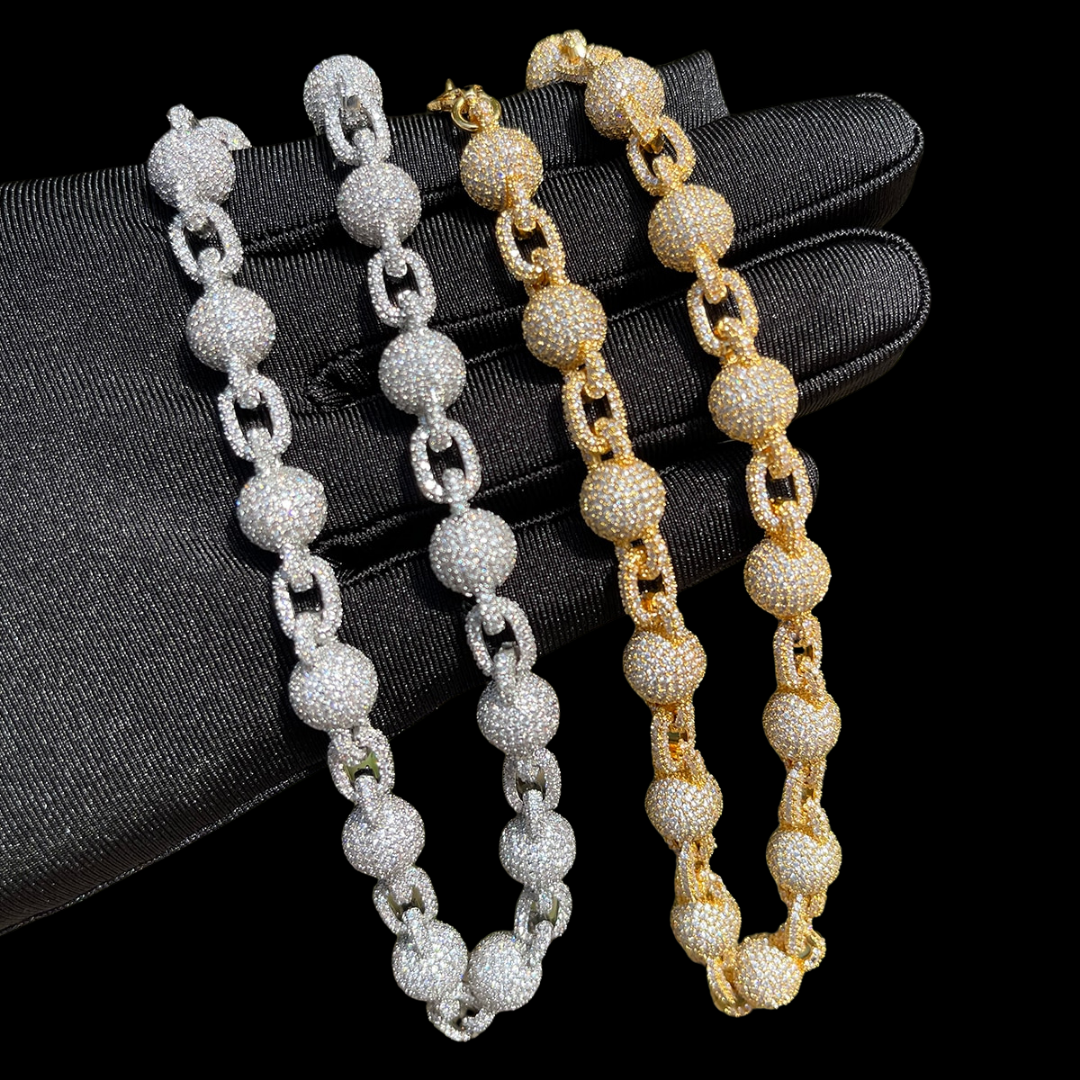 10MM Infinity World Iced Out Diamond Necklace Chain – Luxury Hip Hop Jewelry for Men & Women