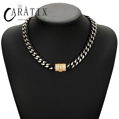 CARÁTIX 18mm Flower Infinity Cuban Link Chain Necklace – 5A+ CZ Iced Out Heavy Hip Hop Bling Jewelry for Men | Rapper Gift