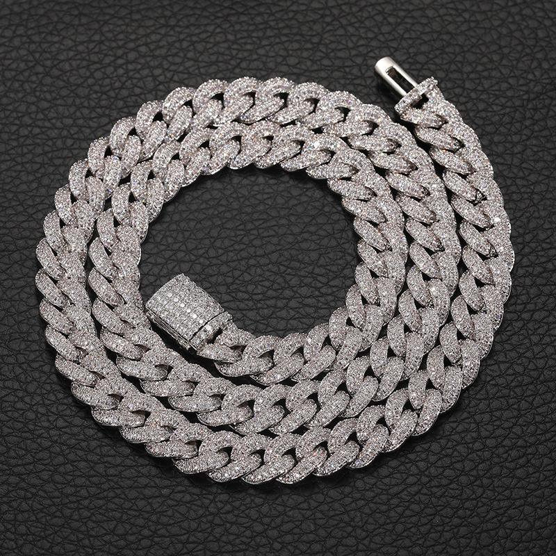 CARÁTIX 8MM Miami Cuban Chain Necklace – Hip Hop Iced Out Jewelry with 3A+ CZ Stones for Men & Women - CaratixJewelry
