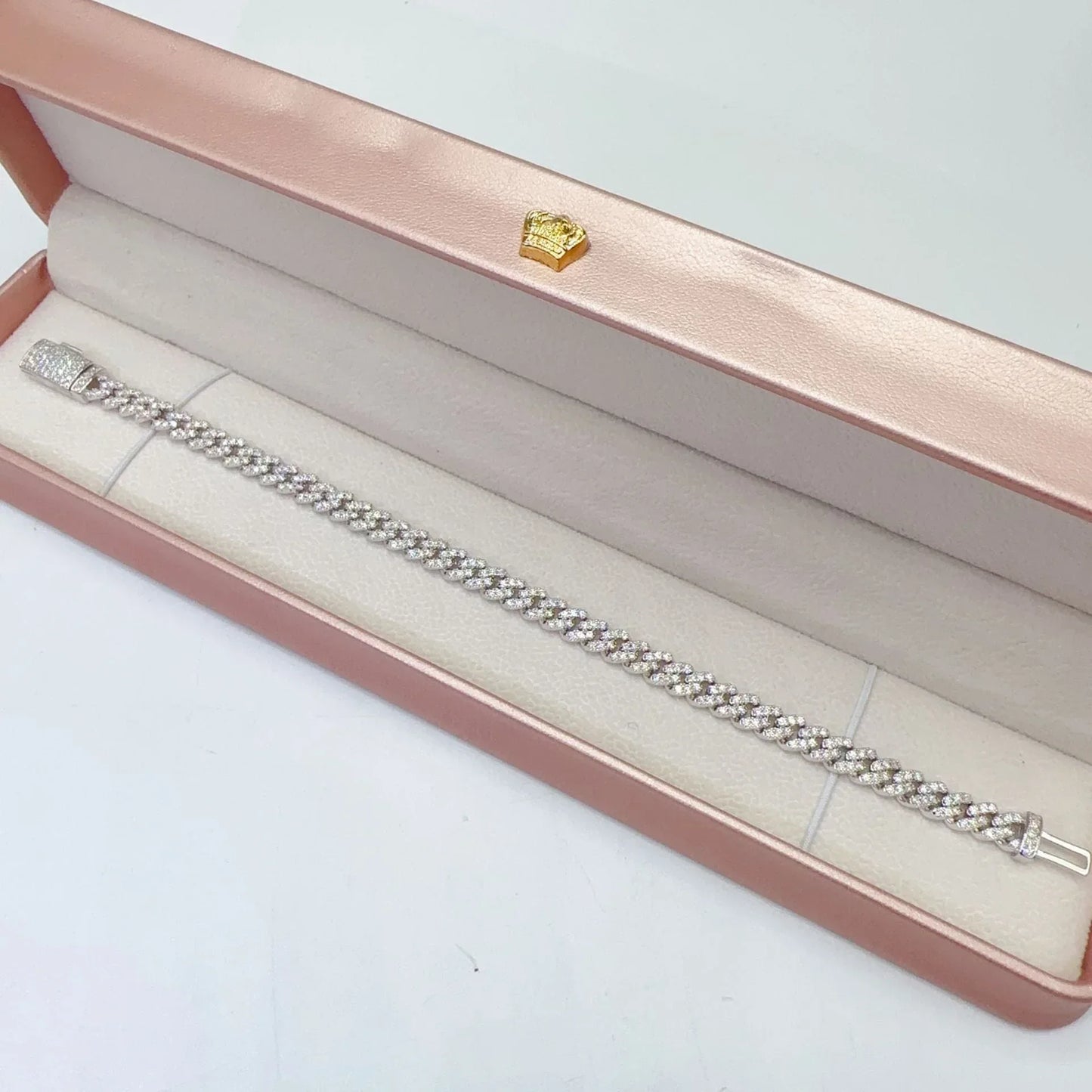 6mm Moissanite Cuban Link Bracelet/Necklace – S925 Sterling Silver -Cut Hip Hop Men’s Streetwear Jewelry - CaratixJewelry