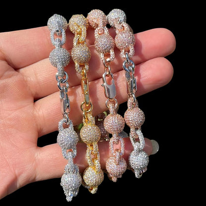 11MM World's Tennis Prong Iced Out Diamond Bracelet – Luxury Hip Hop Jewelry for Men & Women