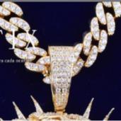 CARÁTIX -Iced Out Ratten Jesus Necklace Pendant for Men Prong Setting Hip Hop Jewelry Valentine's Day Gift for Men & Girls & Boys Mothers' Day Gift #Springtok