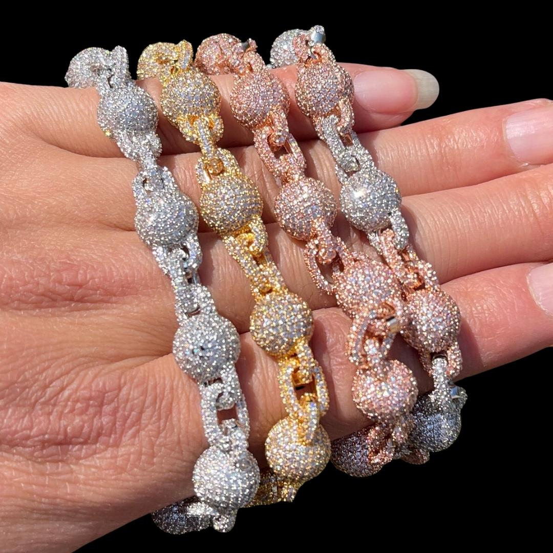 11MM World's Tennis Prong Iced Out Diamond Bracelet – Luxury Hip Hop Jewelry for Men & Women