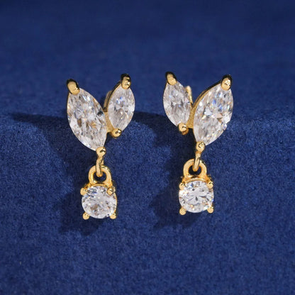 S925 Silver Moissanite Look Earrings for Women - CaratixJewelry