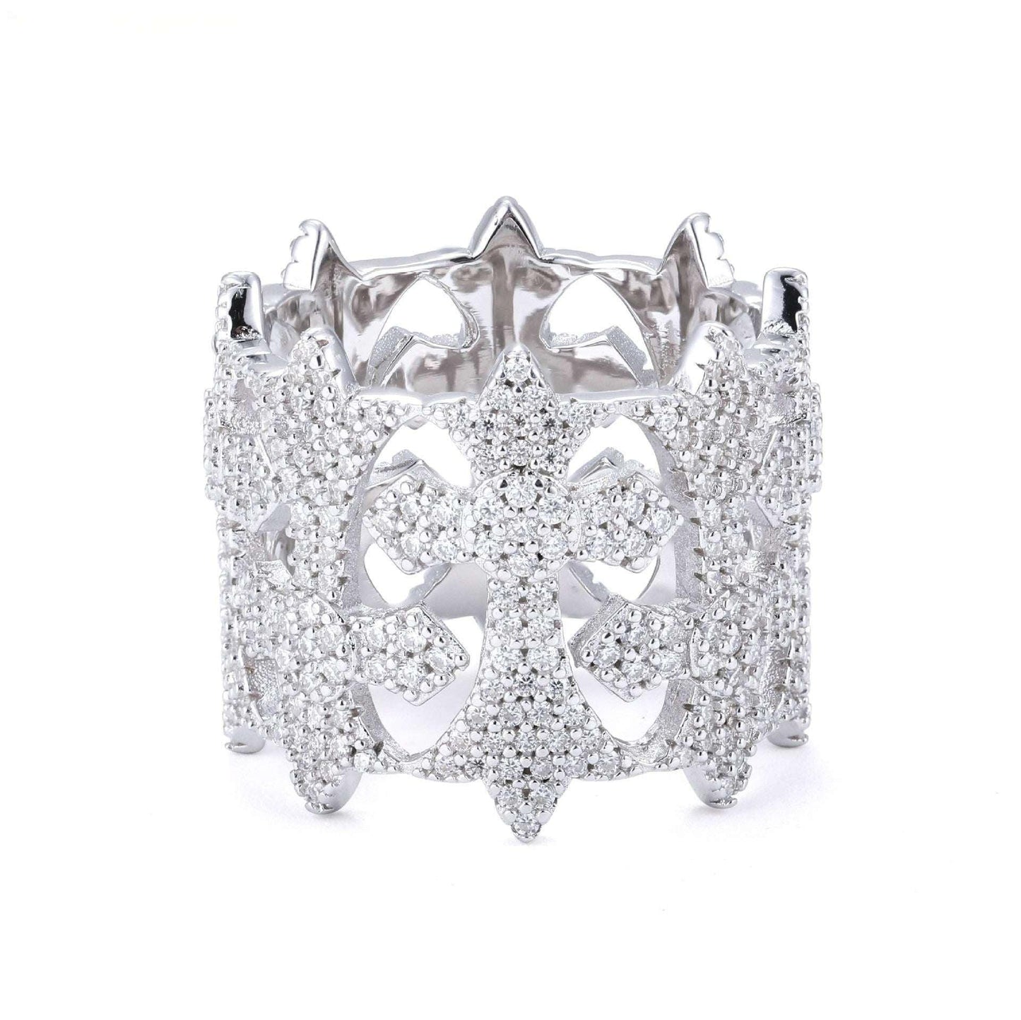 D-Color Moissanite Hip Hop Ring | S925 Silver Unisex Iced Out Fashion Jewelry - CaratixJewelry