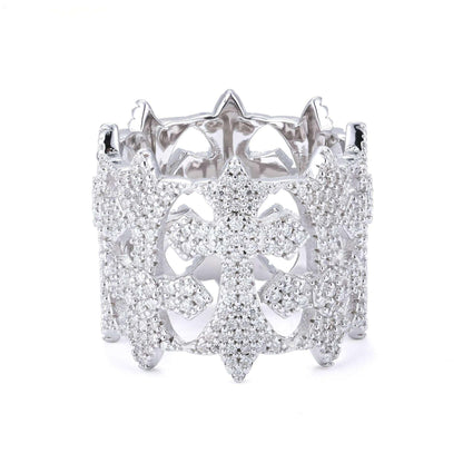 D-Color Moissanite Hip Hop Ring | S925 Silver Unisex Iced Out Fashion Jewelry - CaratixJewelry