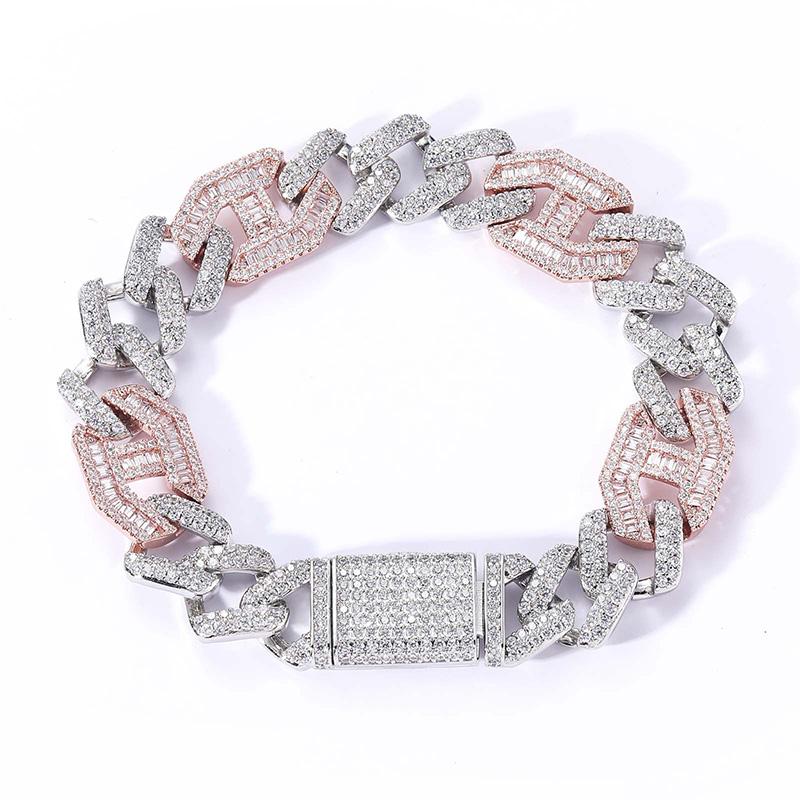 CARÁTIX 15mm Pig Nose Cuban Link Chain Necklace – AAA+ CZ Iced Out Hip Hop Bling Jewelry for Men | Rapper Gift