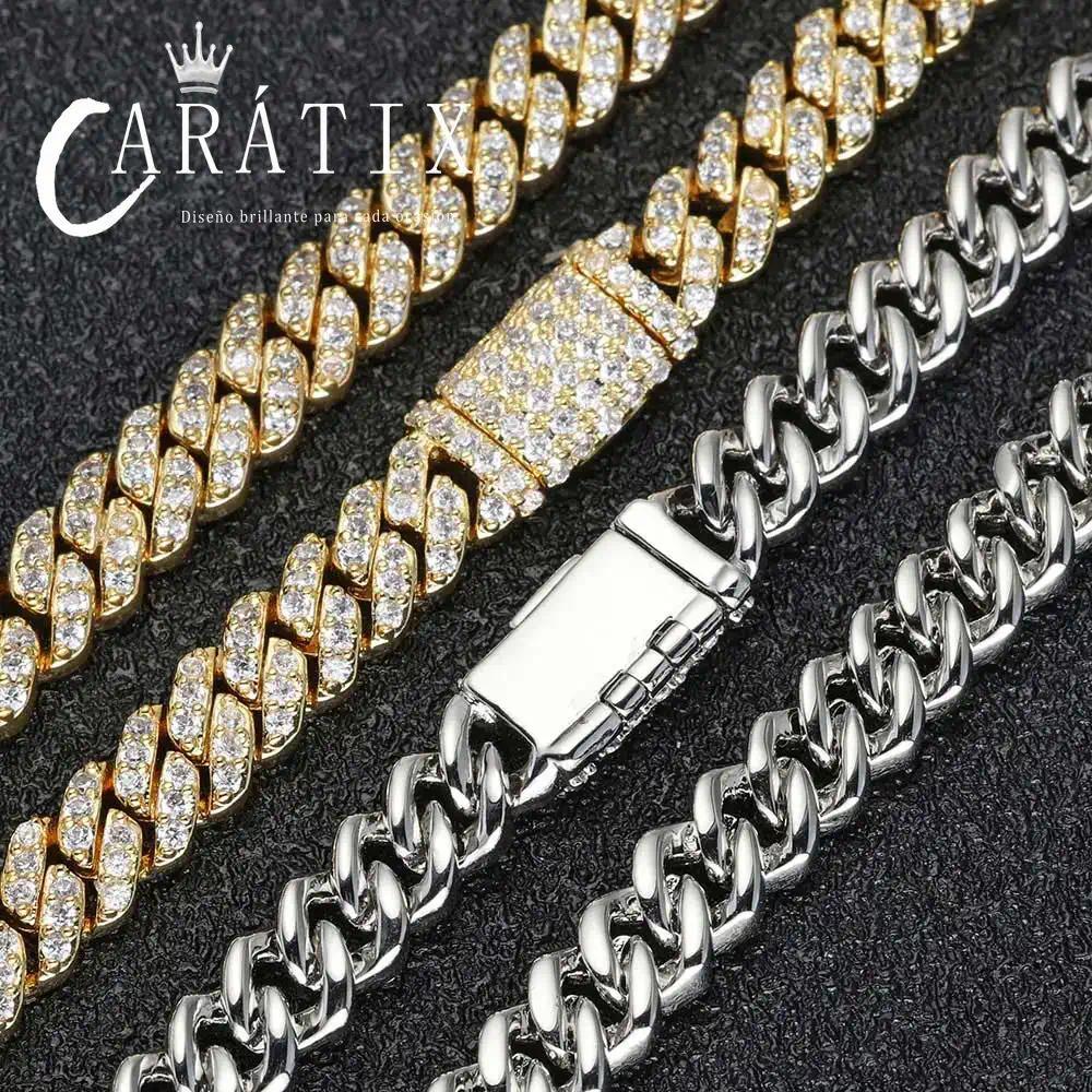 CARÁTIX 6mm Cuban Link Bracelet – Micro-Encrusted Zircon Iced Out Hip Hop Jewelry for Men & Women | Single Row Bling Gift