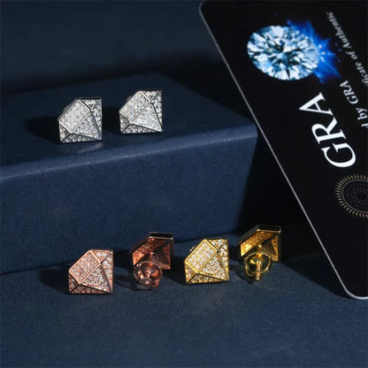 S925 Silver 8mm Moissanite Look Round Stud Earrings - CaratixJewelry