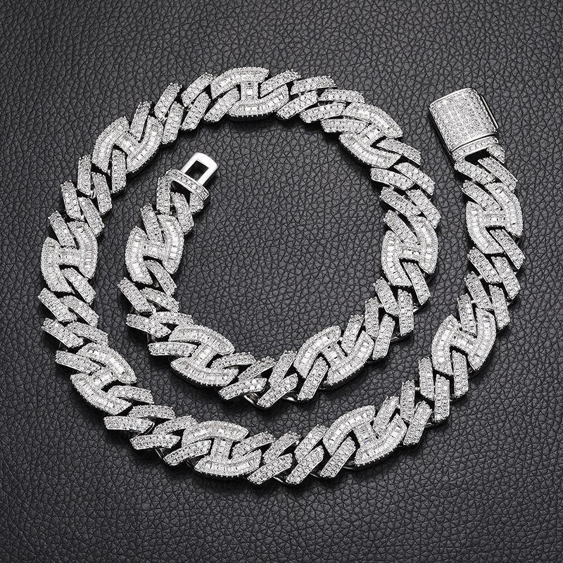 CARÁTIX – Coffee Bean Rhombus Cuban Miami Link Choker Necklace | Iced Out CZ Bling Hip Hop Jewelry for Men & Women, Rapper Street Style - CaratixJewelry