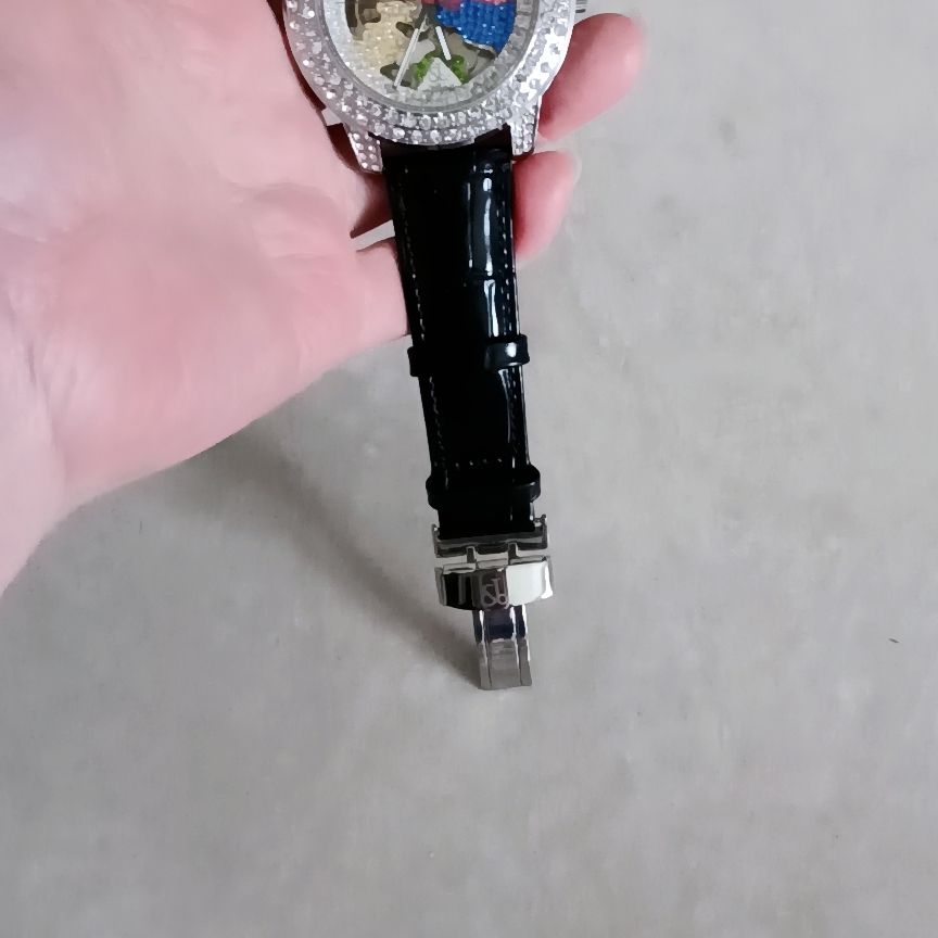 Luxury Mechanical Iced Out Watch Big Face Leather | Caratix