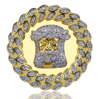 Men's Full Micro-Pave Iced Out Ring | Heavyweight Hip Hop Bling | Caratix