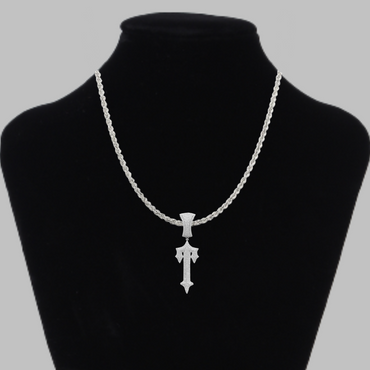 Cross Sword Edition Iced Out Diamond Pendant Necklace – Custom Hip Hop Jewelry for Men