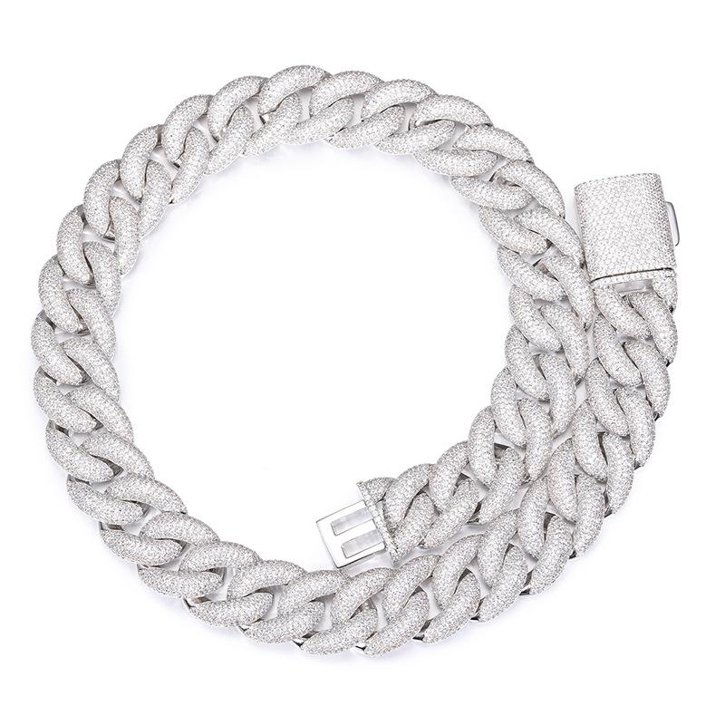 CARÁTIX 7"-28" 5-Row Bubble Round Cuban Miami Link Chain Necklace – Iced Out CZ Hip Hop Jewelry for Men & Women