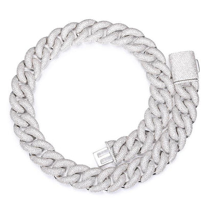 CARÁTIX 7"-28" 5-Row Bubble Round Cuban Miami Link Chain Necklace – Iced Out CZ Hip Hop Jewelry for Men & Women