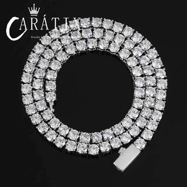 CARÁTIX - 1/8/K golden  Chain Jewelry Tennis Choker Necklace Mens Cubic Zirconia Tennis Chain For Women Luxury Jewelry Valentine's Day Gift for Men & Girls & Boys Mothers' Day Gift #Springtok