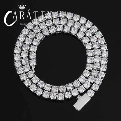CARÁTIX - 1/8/K golden  Chain Jewelry Tennis Choker Necklace Mens Cubic Zirconia Tennis Chain For Women Luxury Jewelry Valentine's Day Gift for Men & Girls & Boys Mothers' Day Gift #Springtok