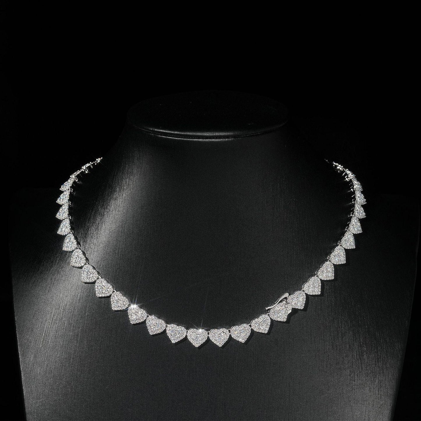 8mm Iced-Out Moissanite Bracelet/Necklace – S925 Sterling Silver Unisex Hip Hop Streetwear Jewelry - CaratixJewelry