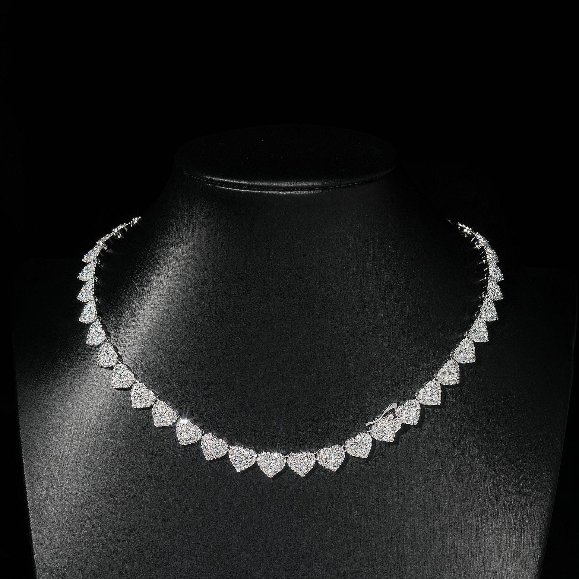 8mm Iced-Out Moissanite Bracelet/Necklace – S925 Sterling Silver Unisex Hip Hop Streetwear Jewelry - CaratixJewelry