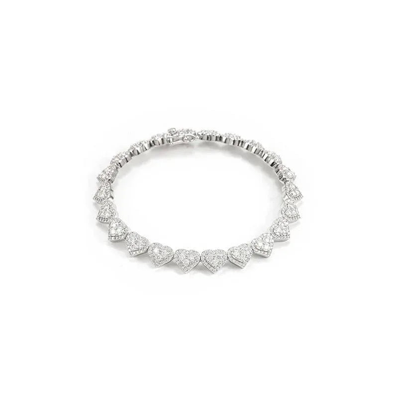 8mm Iced-Out Moissanite Bracelet/Necklace – S925 Sterling Silver Unisex Hip Hop Streetwear Jewelry - CaratixJewelry