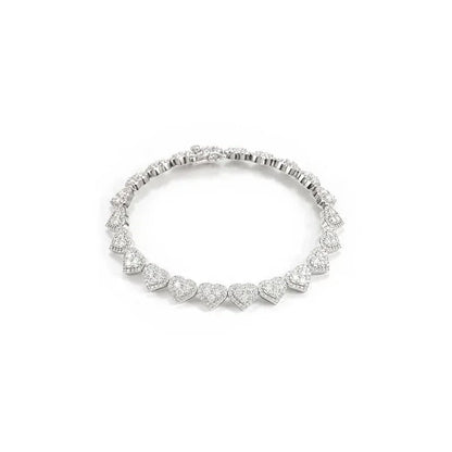 8mm Iced-Out Moissanite Bracelet/Necklace – S925 Sterling Silver Unisex Hip Hop Streetwear Jewelry - CaratixJewelry