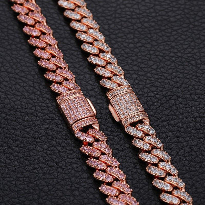 8mm Moissanite Chain Necklace – S925 Sterling Silver Iced-Out Hip Hop Jewelry with High-Quality Box Clasp - CaratixJewelry