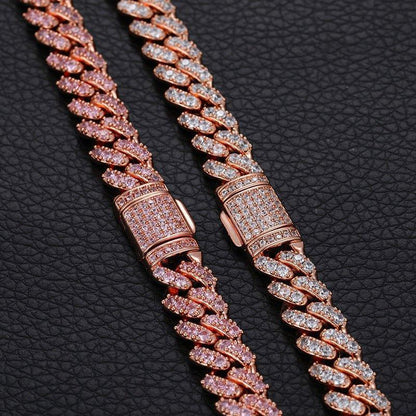 8mm Moissanite Chain Necklace – S925 Sterling Silver Iced-Out Hip Hop Jewelry with High-Quality Box Clasp - CaratixJewelry
