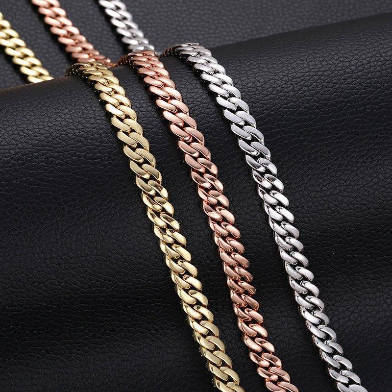 8mm Moissanite Chain Necklace – S925 Sterling Silver Iced-Out Hip Hop Jewelry with High-Quality Box Clasp - CaratixJewelry