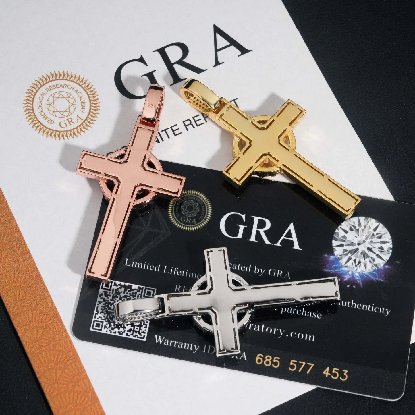 925 Silver Moissanite Cross Pendant – Hip-Hop Style, Men’s Personalized Necklace, European & American Fashion - CaratixJewelry