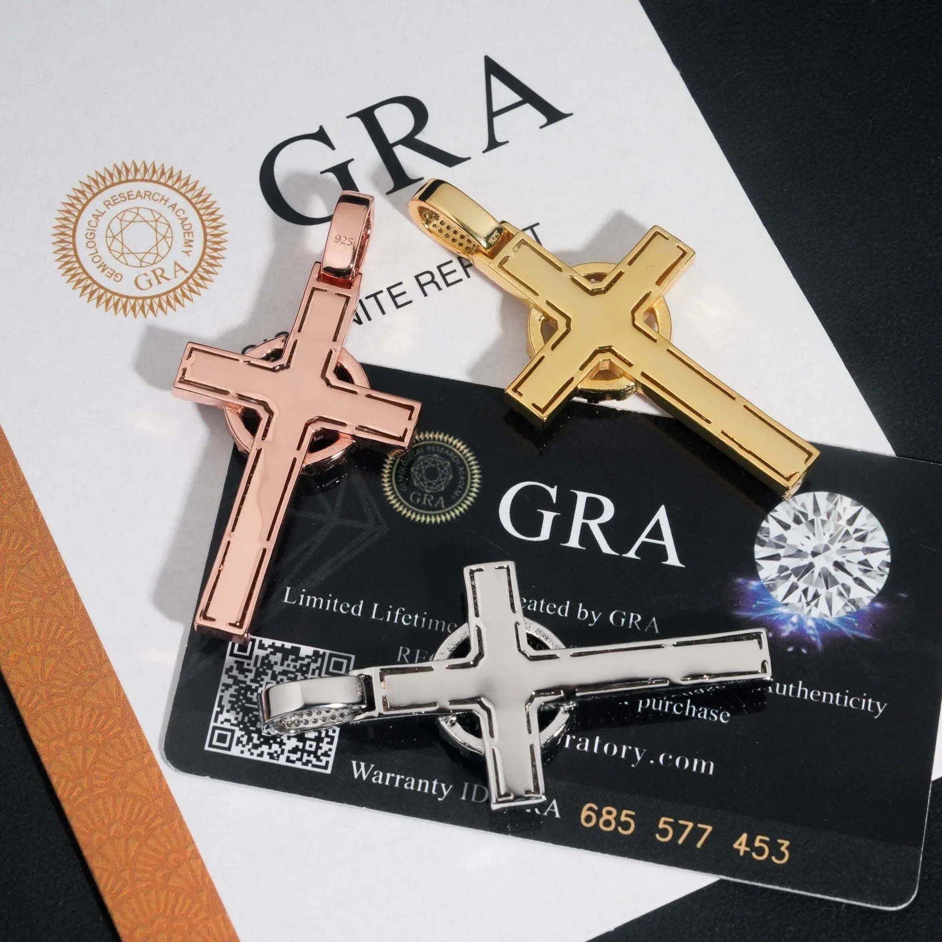 925 Silver Moissanite Cross Pendant – Hip-Hop Style, Men’s Personalized Necklace, European & American Fashion - CaratixJewelry