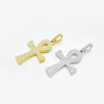 925 Silver Moissanite Cross Pendant – Hip-Hop Style, Trendy Jewelry - CaratixJewelry