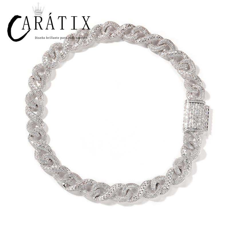 CARÁTIX Infinity Cuban Chain | 5A+ CZ Iced Out Hip Hop Necklace for Men
