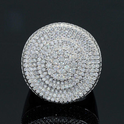 Bold Moissanite Men’s Ring | S925 Silver Luxury Iced Out Hip Hop Jewelry - CaratixJewelry