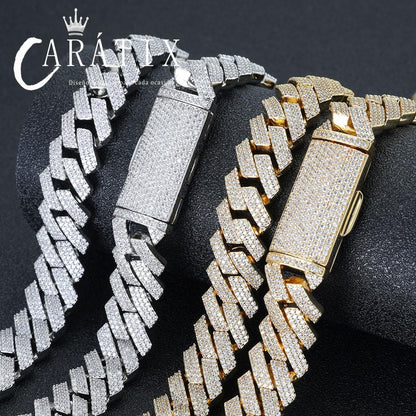 CARÁTIX – 16mm Chunky Cuban Link Chain Necklace | Hip Hop Rock Jewelry for Men & Women