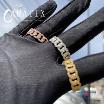 Caratix-Hip Hop Cuban Ring Real Electroplating Fashion Personality Hipster Ring High Quality Hip Hop Ring