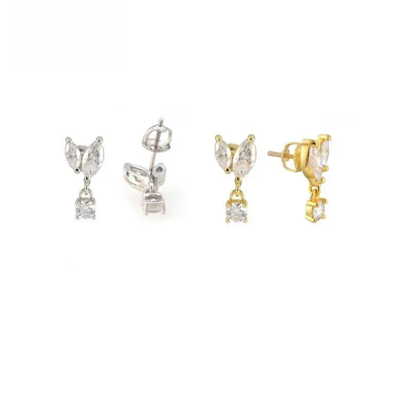 S925 Silver Moissanite Look Earrings for Women - CaratixJewelry