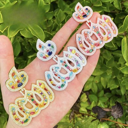 VVS Moissanite Hip Hop Pendant | Passes Tester | Men's Multicolor Iced Out Necklace - CaratixJewelry