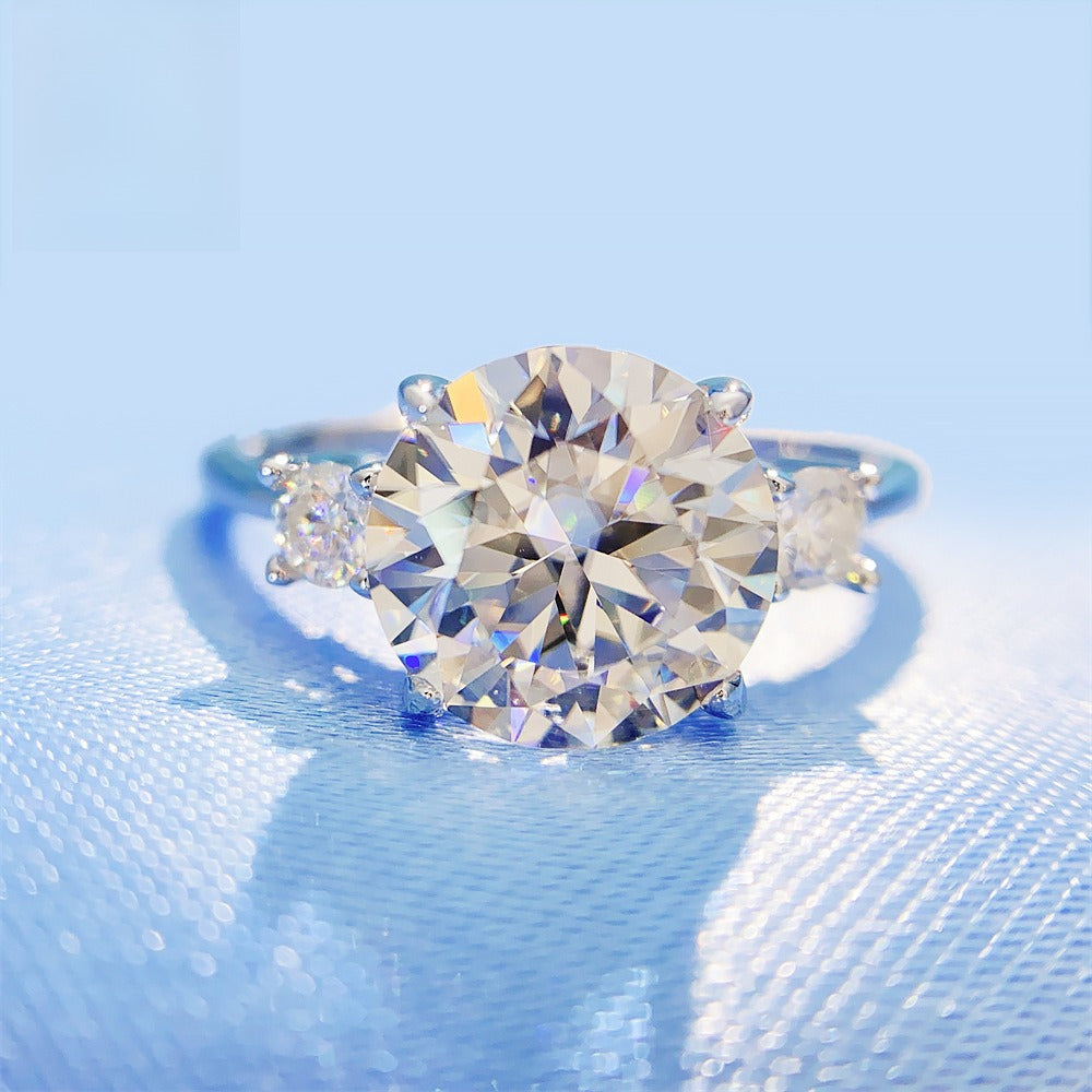 2026 Summer New S925 Silver 3ct Moissanite Ring | 3 Carat D Color VVS1 Solitaire | Caratix