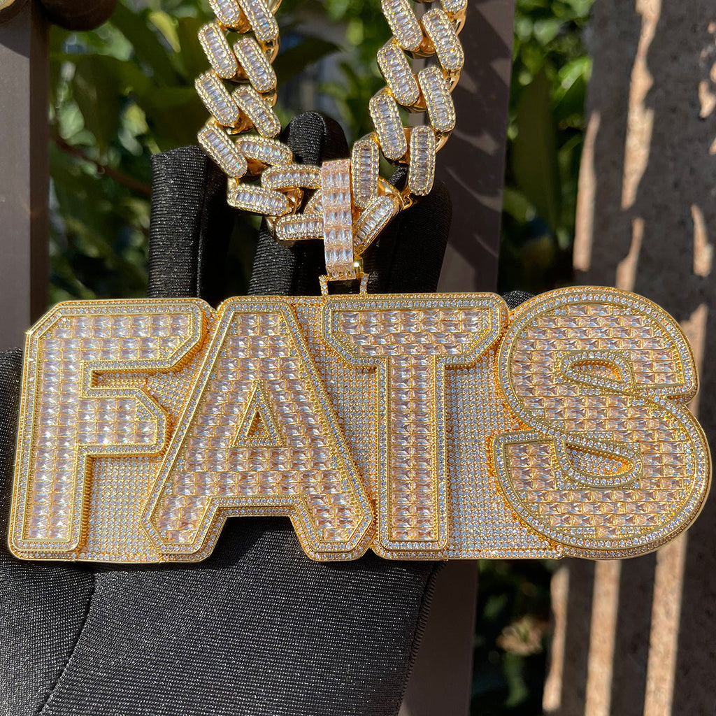 Baguette Edition Iced Out Personalized Custom Name Necklace Pendant