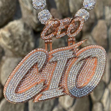 CEO Bail with Your Name Iced Out Personalized Custom Name Necklace Pendant - Luxury Custom Jewelry