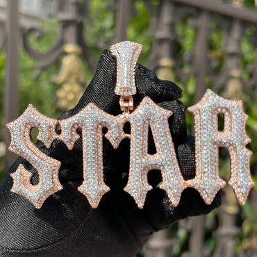 Intense Style Iced Out Personalized Custom Name Necklace Pendant - Luxury Custom Jewelry - CaratixJewelry