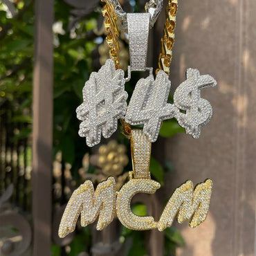 Trend Luxury Design Iced Out Personalized Custom Name Necklace Pendant - Premium Custom Jewelry - CaratixJewelry
