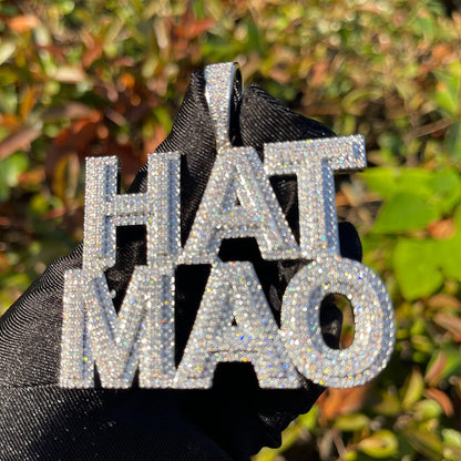 Tennis and Shine Iced Out Personalized Custom Name Necklace Pendant - Luxury Custom Jewelry