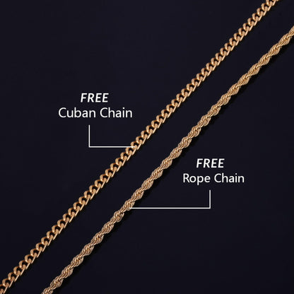 Heart Baguette Custom Photo Pendant Necklace – Iced Out Hip Hop Picture Jewelry for Men and Women