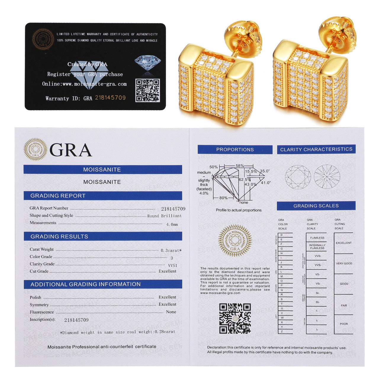 Square Cut Genuine Diamond Sterling Silver Flooded Ice Hip Hop Earrings