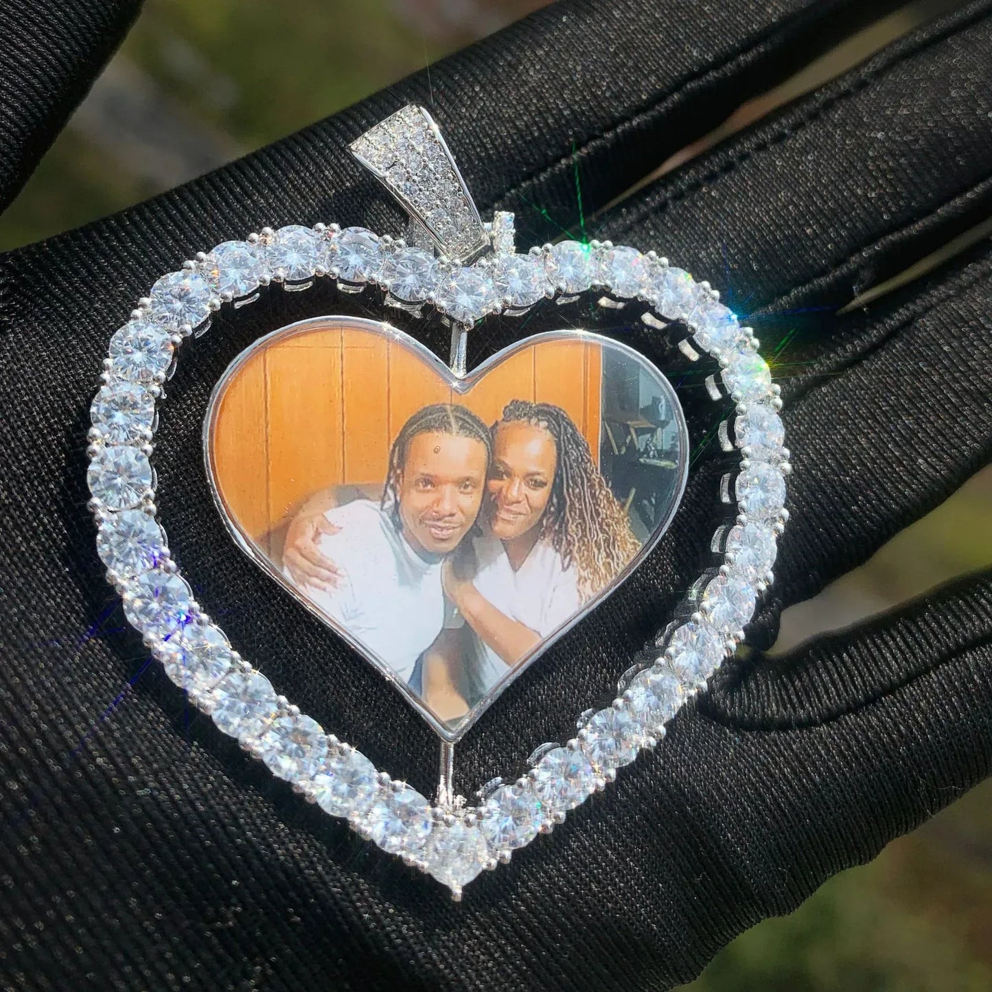 Heart Photo Locket Pendant | Custom Picture Replaceable Necklace - CaratixJewelry
