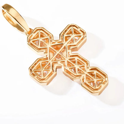 CZ Cross Pendant Necklace | Hip Hop Punk Streetwear Jewelry - CaratixJewelry